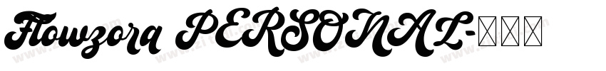 Flowzora PERSONAL字体转换